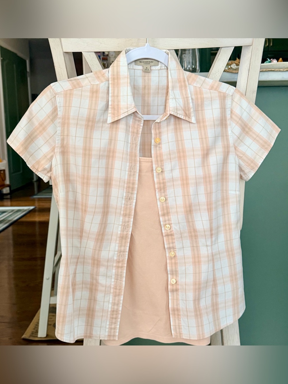 Burberry London Light Short-Sleeve Shirt, Size S